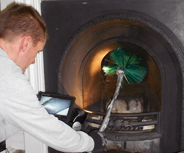 Using our specialist camera, we are able to inspect the inside cavity of your chimney